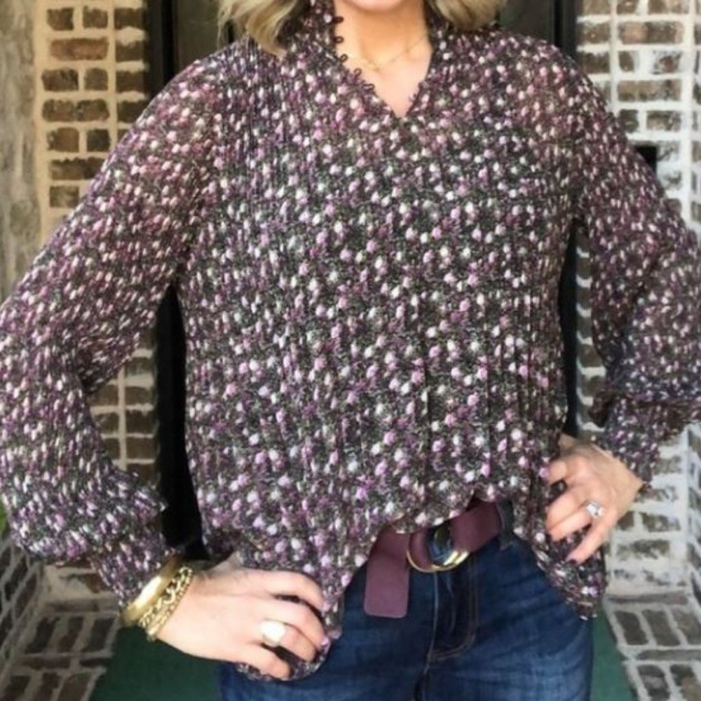 Cabi Knife-Pleat Blouse #3952